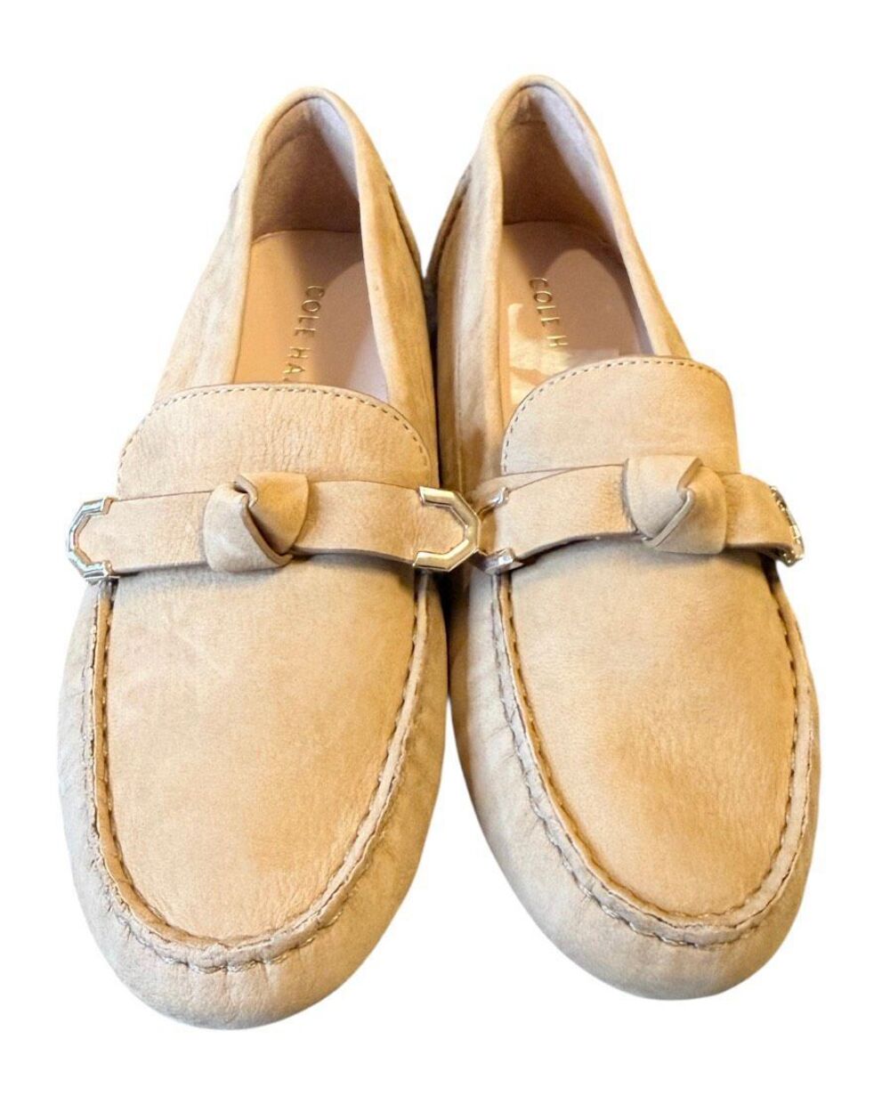 Cole Haan Evelyn Driver Loafer Tan Suede Sz. 7.5. Iconic Classic Oldmoney.